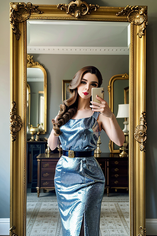 mirror photo poses girl