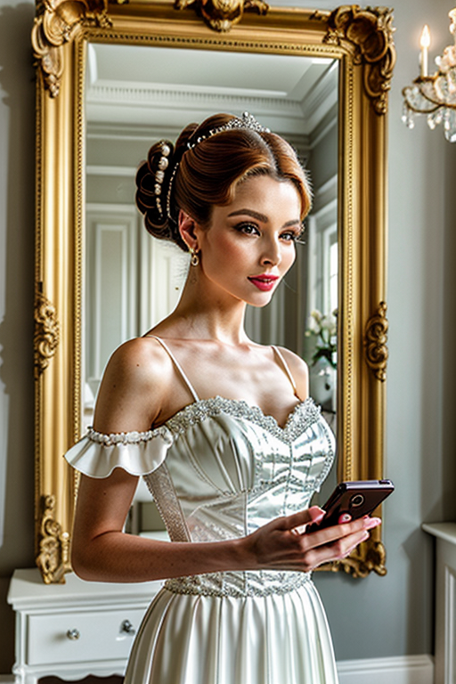 mirror photo pose girl simple