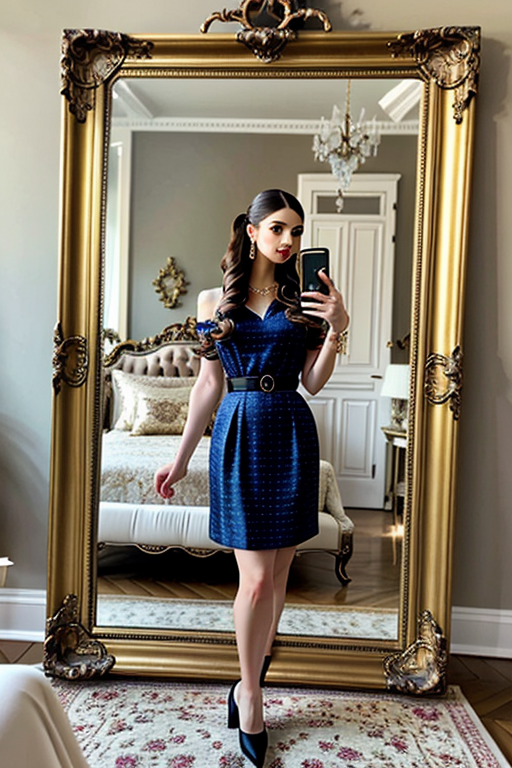 mirror pic girl black blur